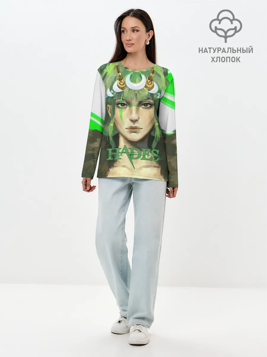 Лонгслив женский. Хлопок / Hades Artemis