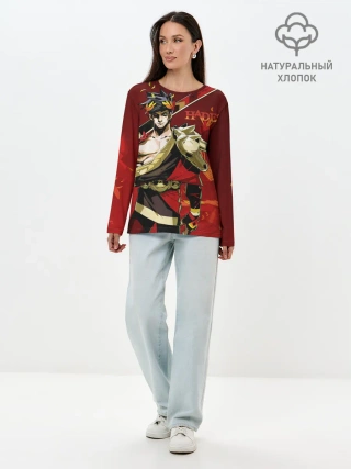 Лонгслив женский. Хлопок / Hades Zagrei