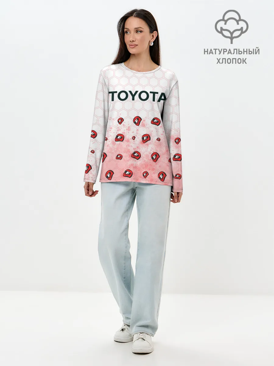 Лонгслив женский. Хлопок / Тойота - Racing