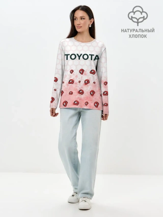 Лонгслив женский. Хлопок / Тойота - Racing