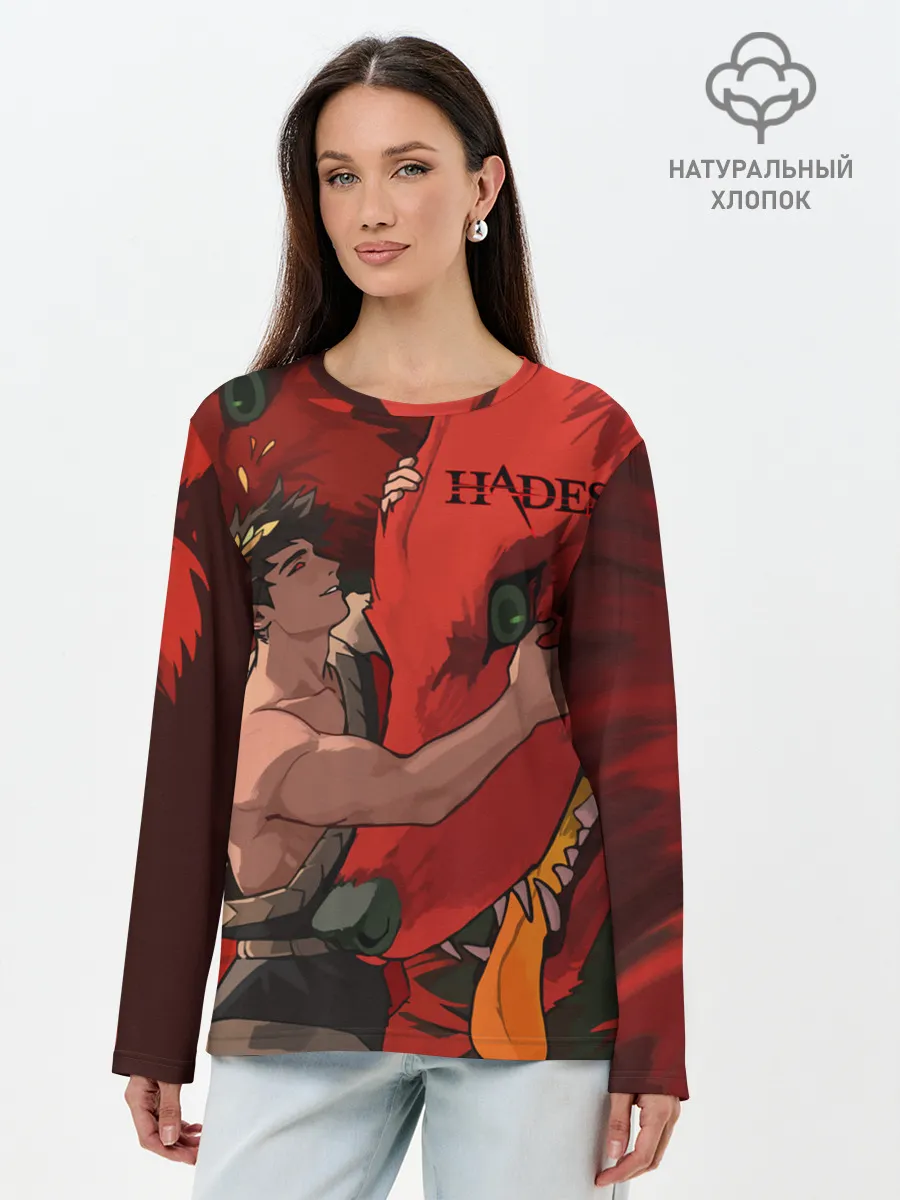 Лонгслив женский. Хлопок / Hades Zagreus