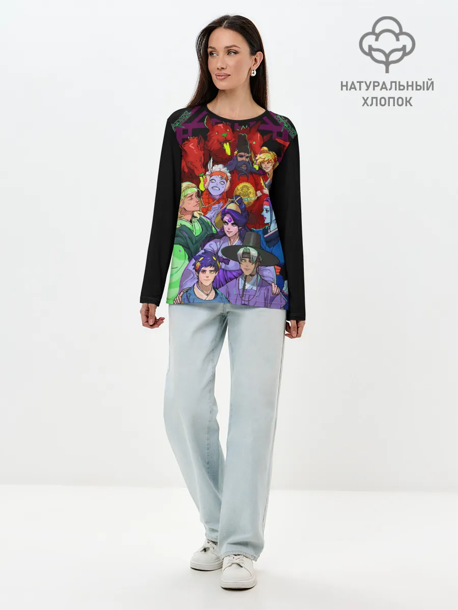 Лонгслив женский. Хлопок / Hades heroes