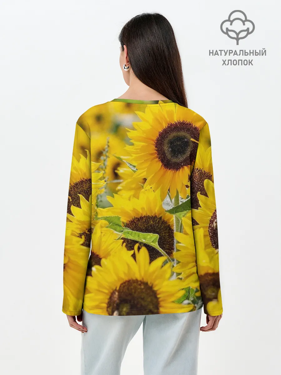 Лонгслив женский. Хлопок / Лето