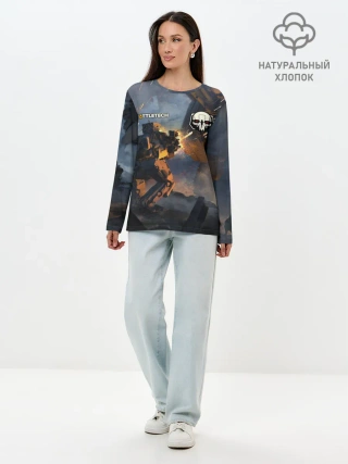 Лонгслив женский. Хлопок / Battletech warrior