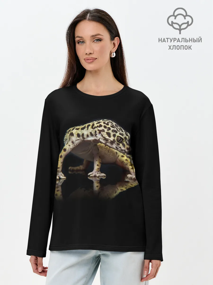Лонгслив женский. Хлопок / ЭУБЛЕФАР / EUBLEPHARIS