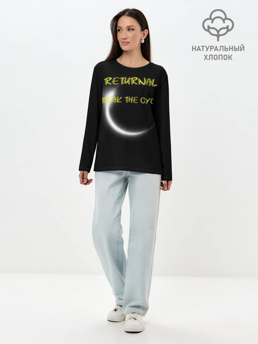 Лонгслив женский. Хлопок / BREAK THE CYCLE