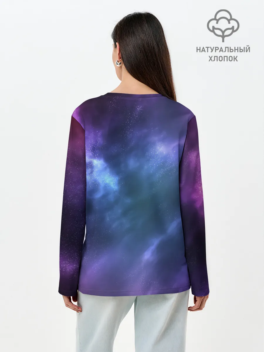 Лонгслив женский. Хлопок / Чёрный Клевер персонажи