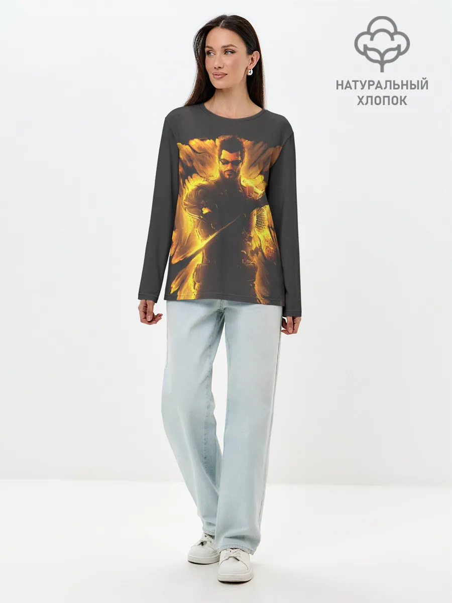 Лонгслив женский. Хлопок / Jensen in fire