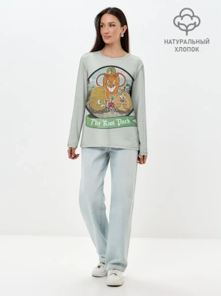 Лонгслив женский. Хлопок / The Root Pack