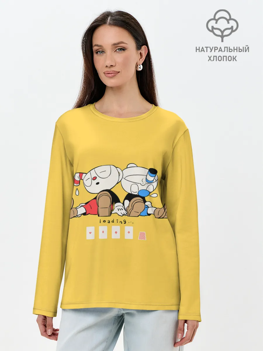 Лонгслив женский. Хлопок / Loading Cup