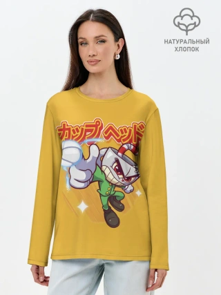 Лонгслив женский. Хлопок / Anime Cup