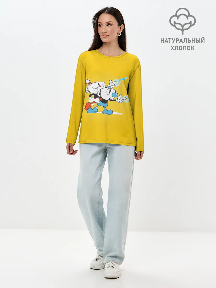 Лонгслив женский. Хлопок / Cupower