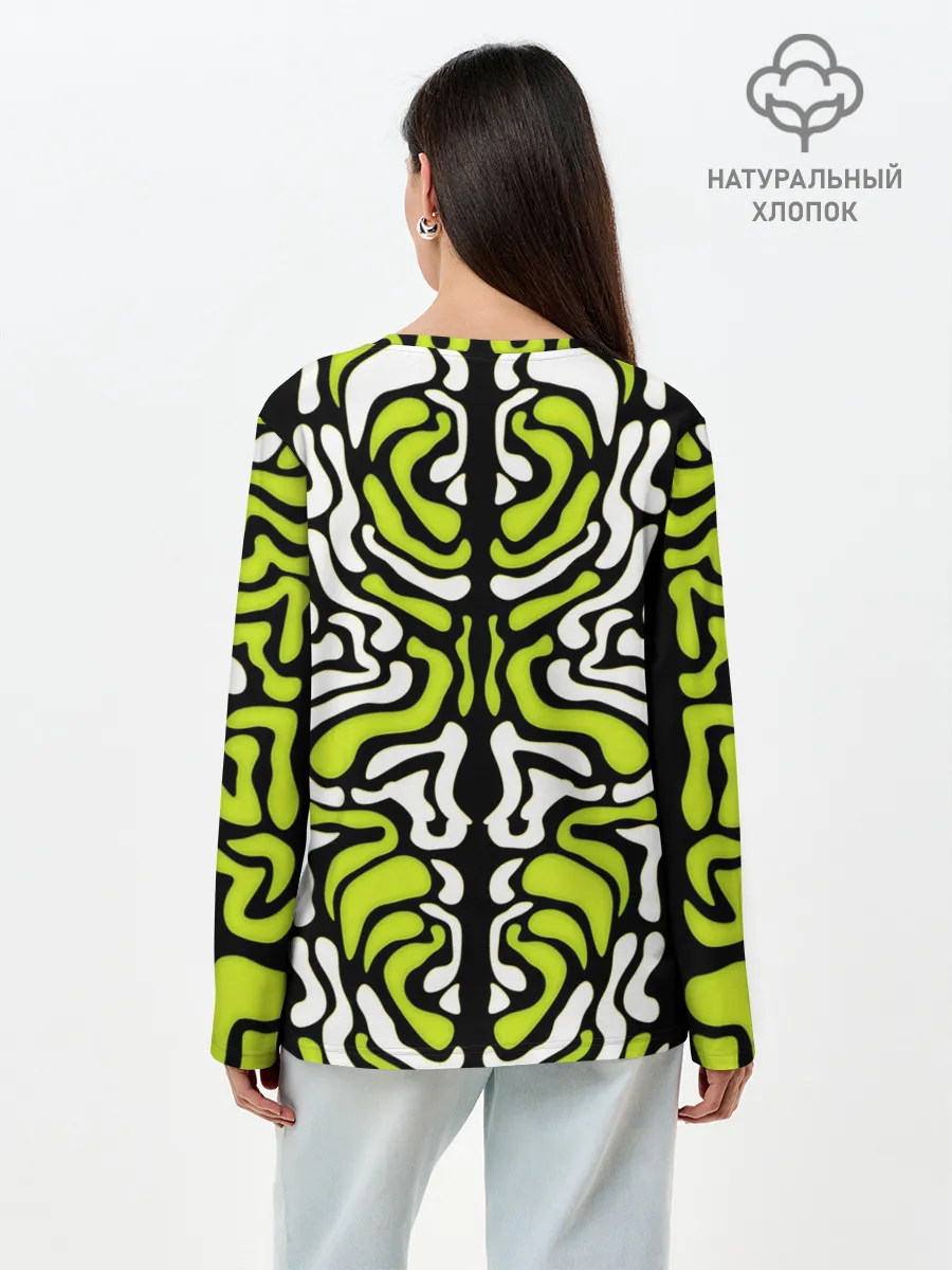 Лонгслив женский. Хлопок / УФО УЗОР