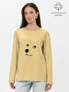 Лонгслив женский. Хлопок / smile dog
