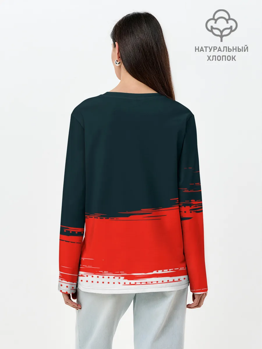 Лонгслив женский. Хлопок / MITSUBISHI | МИТСУБИШИ