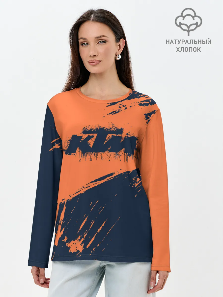Лонгслив женский. Хлопок / KTM | ГРАНЖ