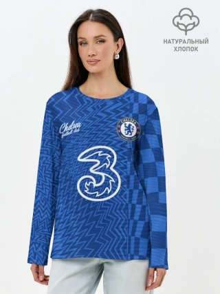 Лонгслив женский. Хлопок / Маунт Челси форма 2021/2022