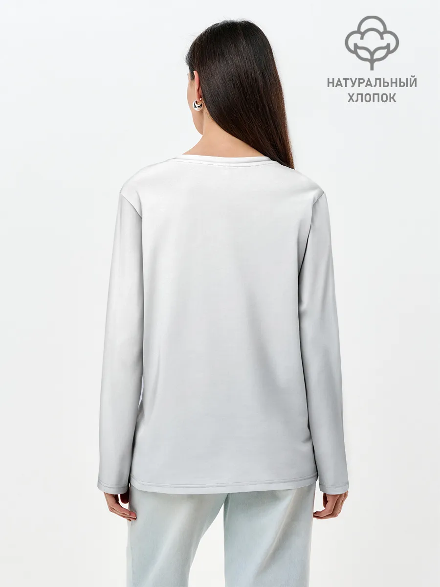 Лонгслив женский. Хлопок / Для тебя бессмертный