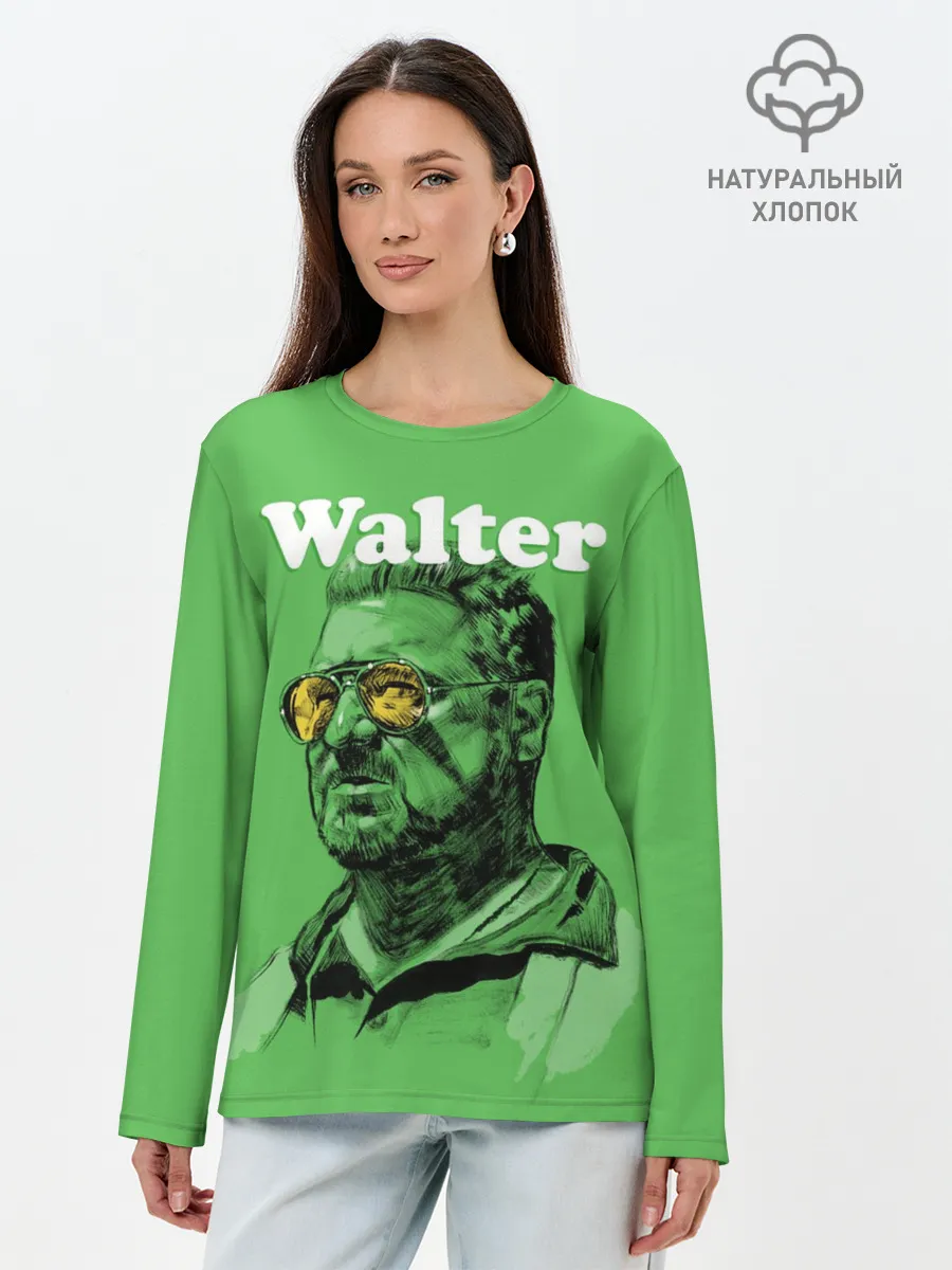 Лонгслив женский. Хлопок / Walter The Big Lebowski
