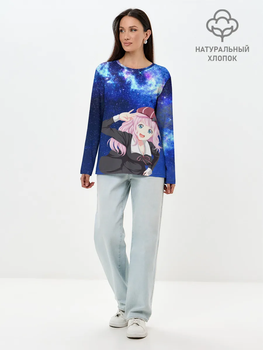 Лонгслив женский. Хлопок / Чика