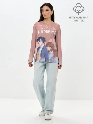 Лонгслив женский. Хлопок / Хоримия