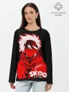 Лонгслив женский. Хлопок / SK8 the Infinity. Reki