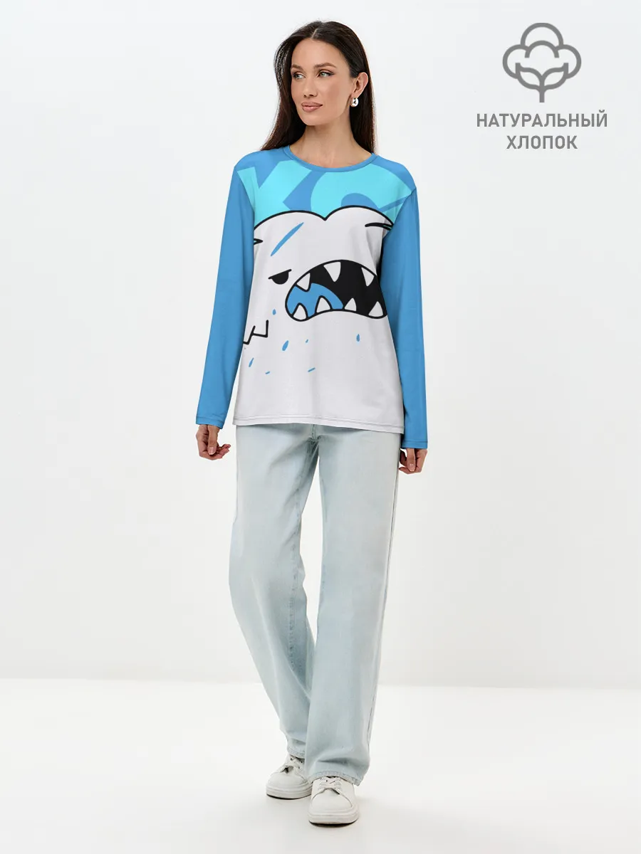 Лонгслив женский. Хлопок / SK8 the Infinity. Скейт Ланги