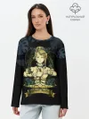 Лонгслив женский. Хлопок / Шарлотта Роузрей Чёрный клевер