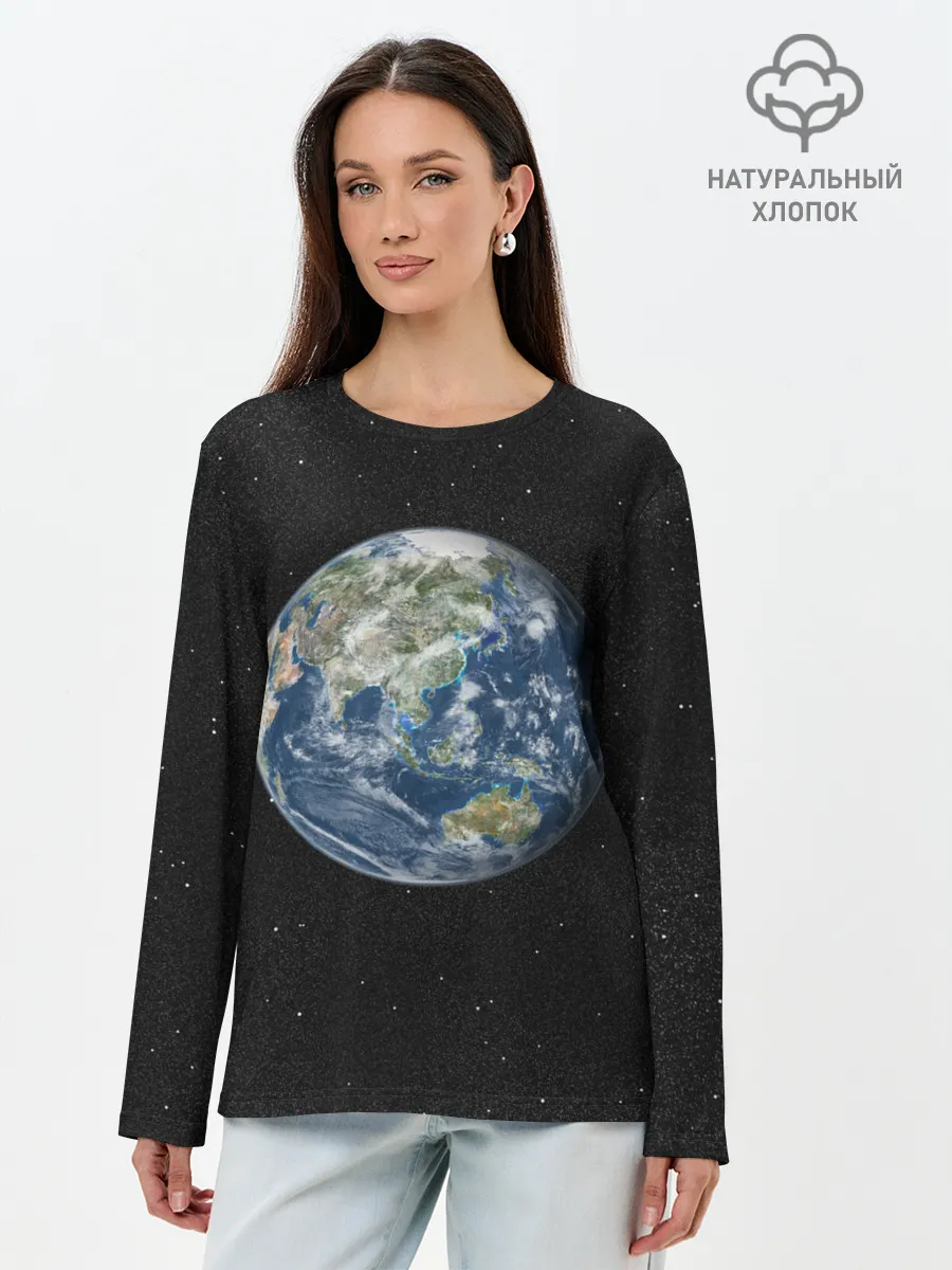 Лонгслив женский. Хлопок / ПланеТа ЗемЛя