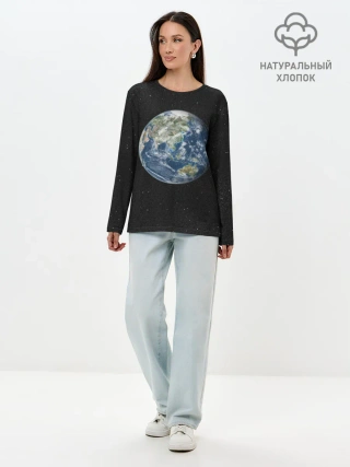 Лонгслив женский. Хлопок / ПланеТа ЗемЛя
