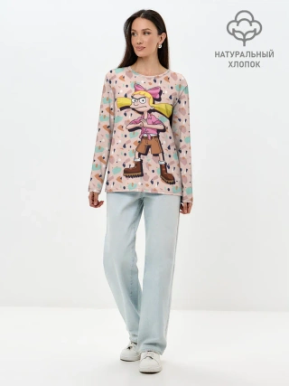 Лонгслив женский. Хлопок / Эй, Арнольд! Хельга Патаки