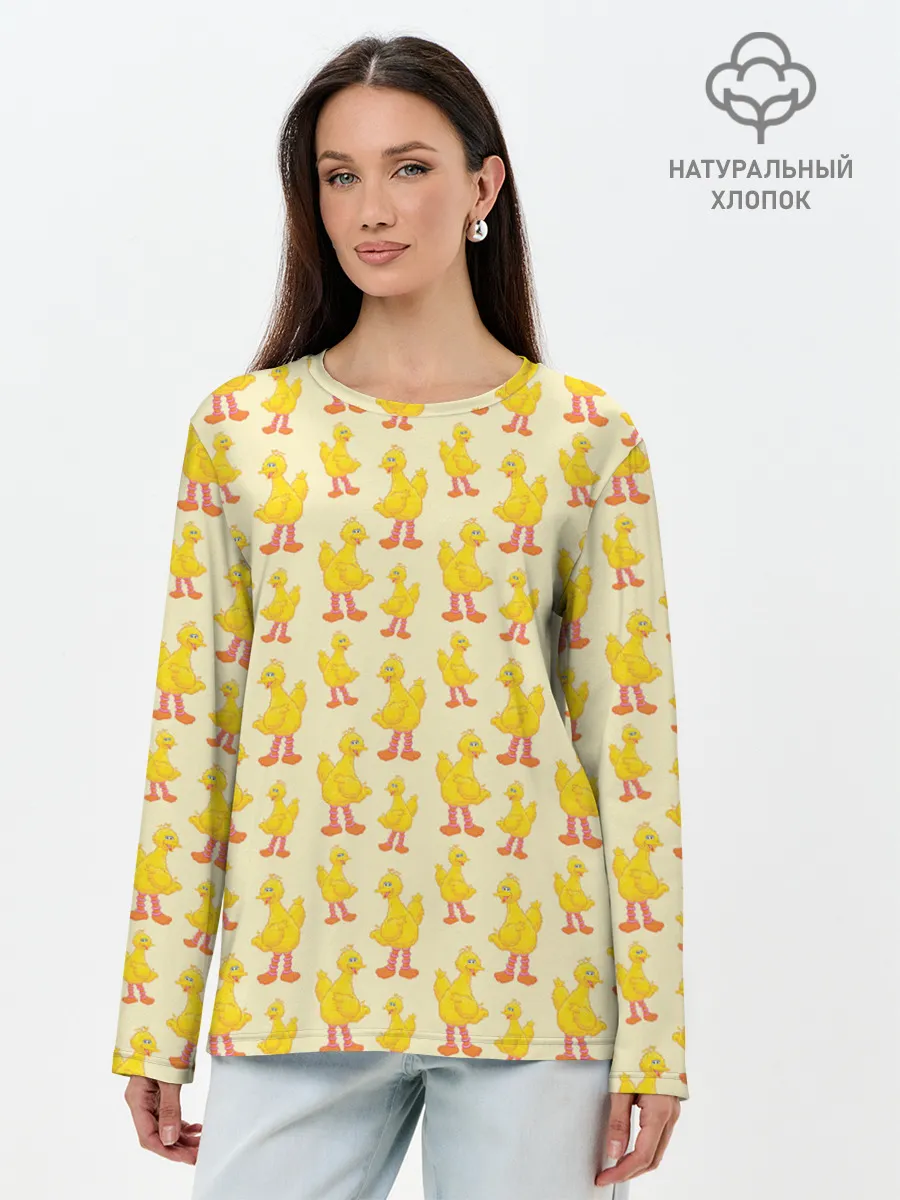 Лонгслив женский. Хлопок / Маленькие УтЯта