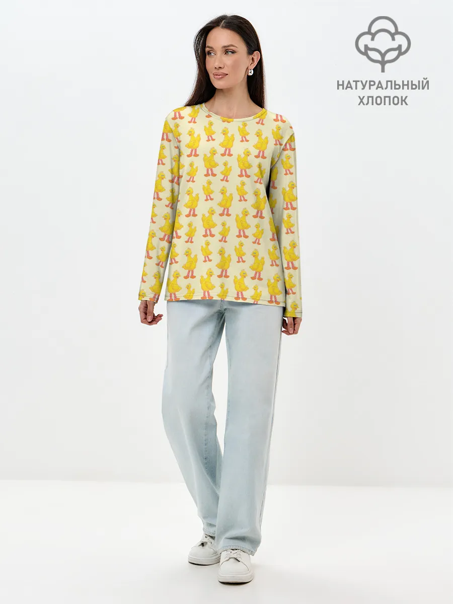 Лонгслив женский. Хлопок / Маленькие УтЯта