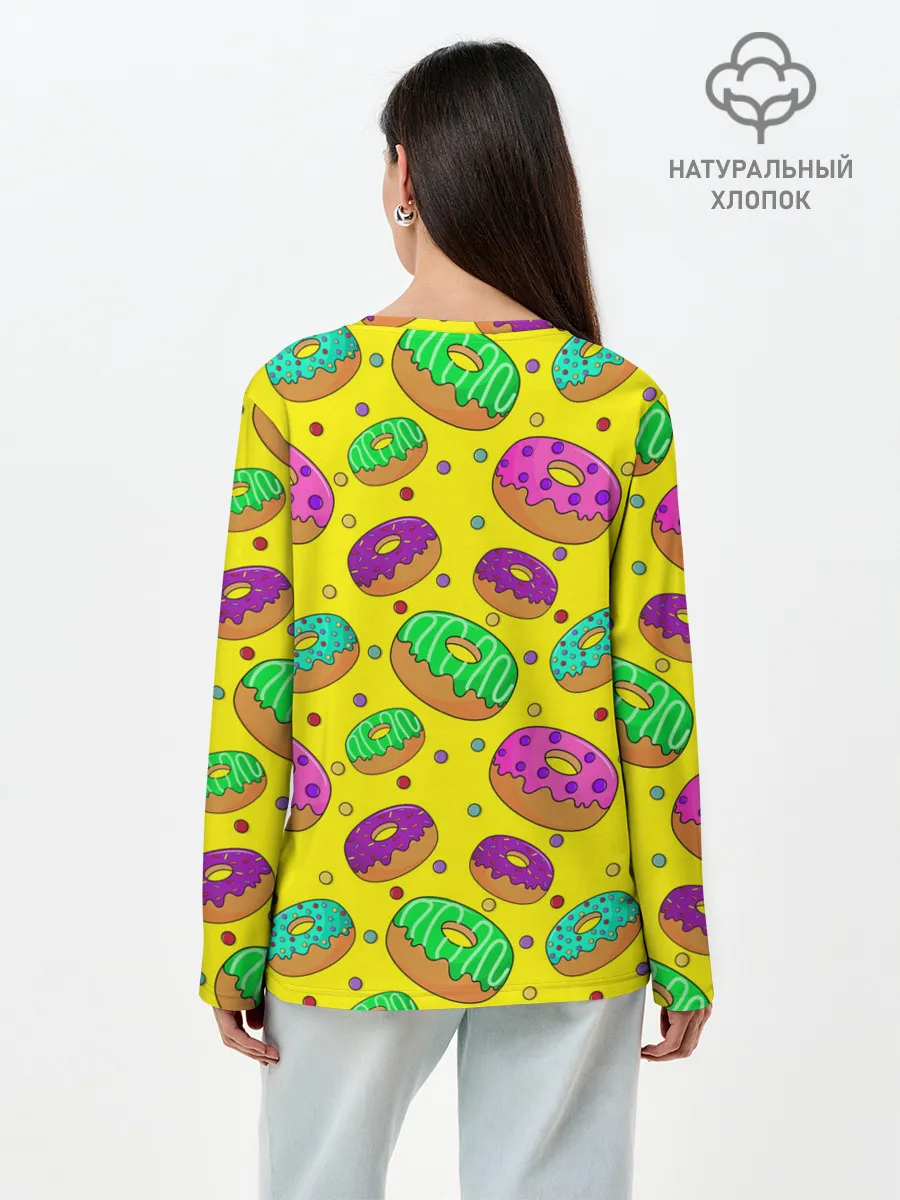 Лонгслив женский. Хлопок / DONUTS
