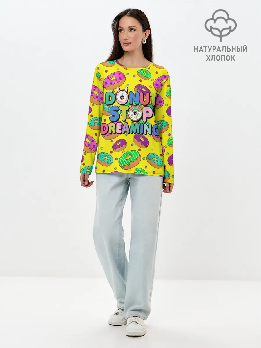 Лонгслив женский. Хлопок / DONUTS