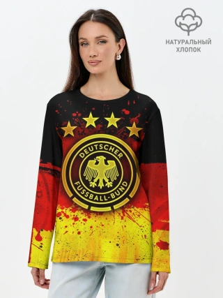 Лонгслив женский. Хлопок / Сборная Германии