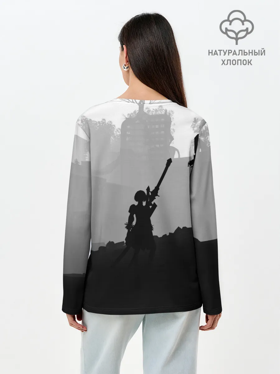 Лонгслив женский. Хлопок / Nier Automata