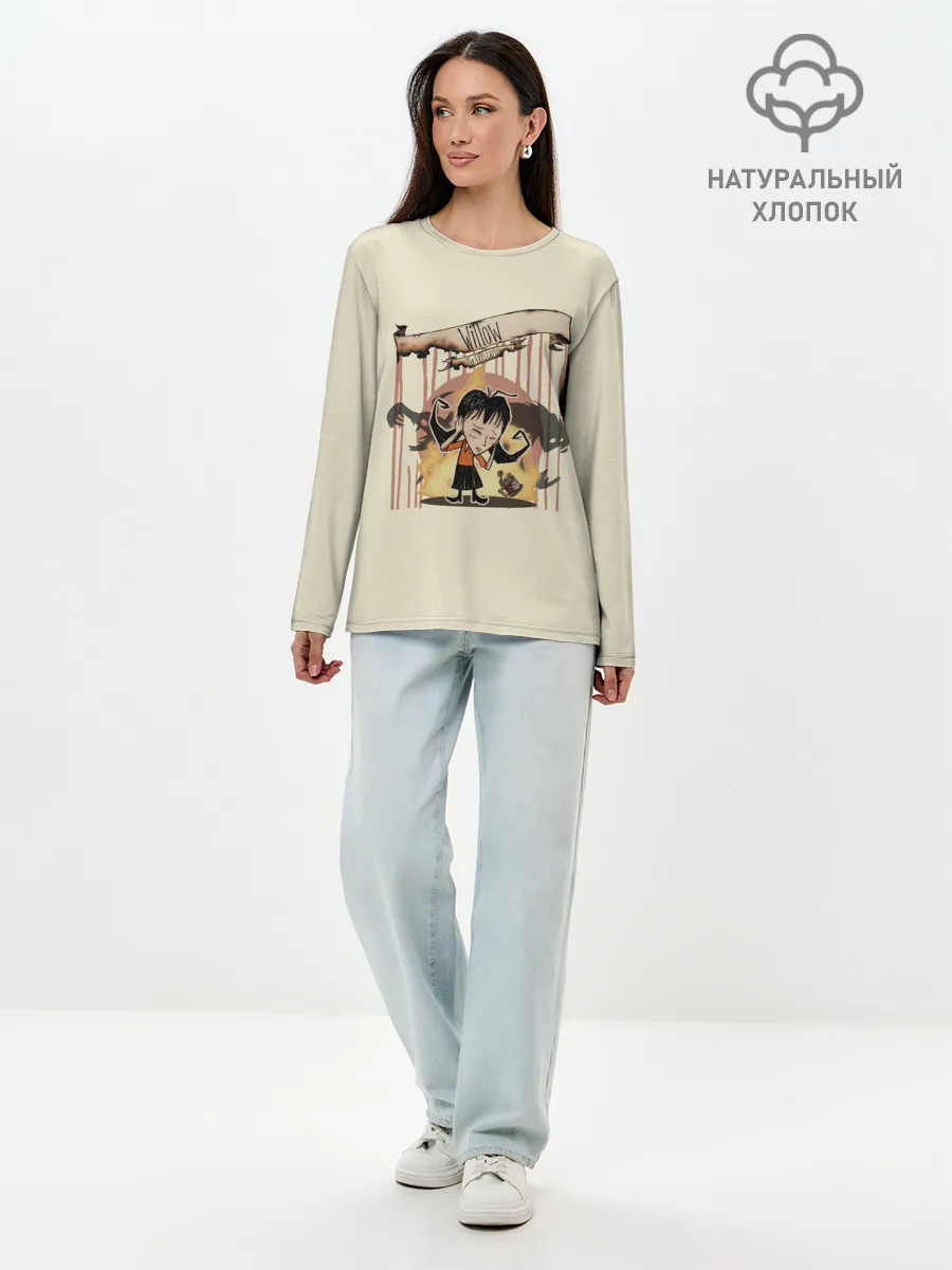 Лонгслив женский. Хлопок / Виллоу