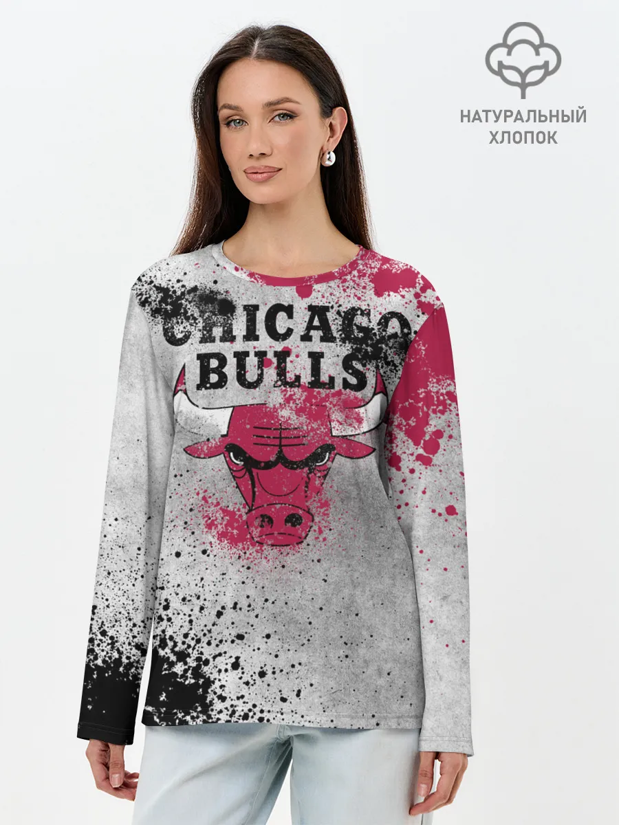Лонгслив женский. Хлопок / CHICAGO BULLS [8]