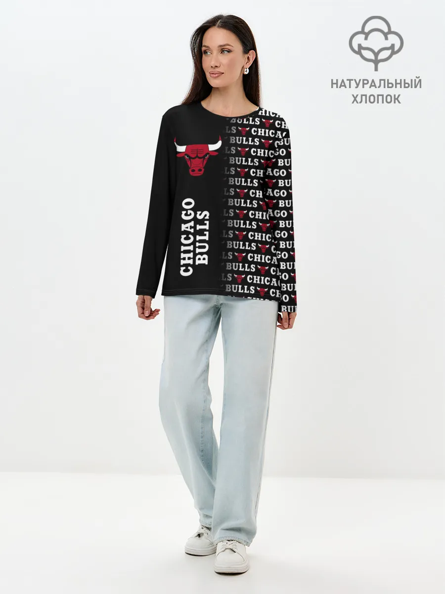 Лонгслив женский. Хлопок / CHICAGO BULLS [7]
