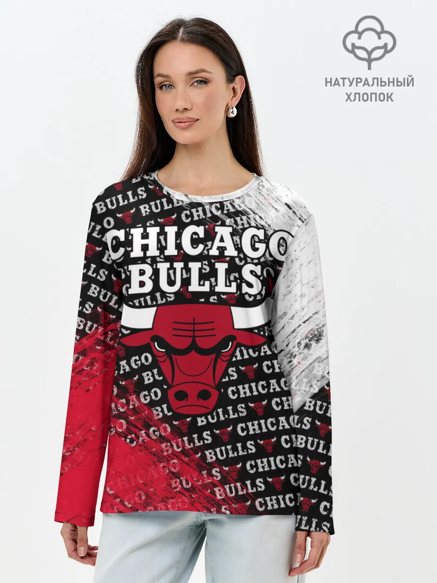 Лонгслив женский. Хлопок / CHICAGO BULLS [6]