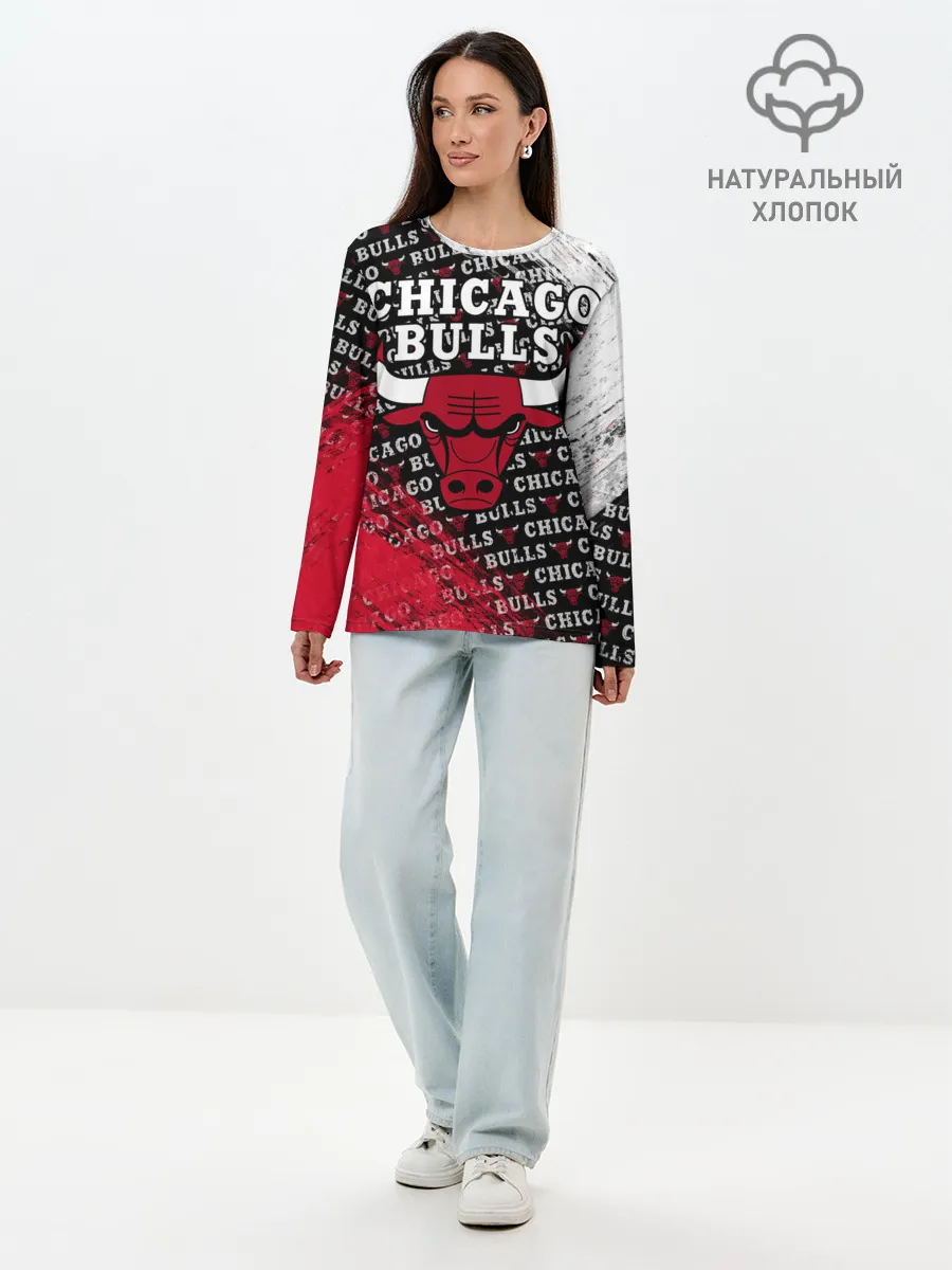 Лонгслив женский. Хлопок / CHICAGO BULLS [6]