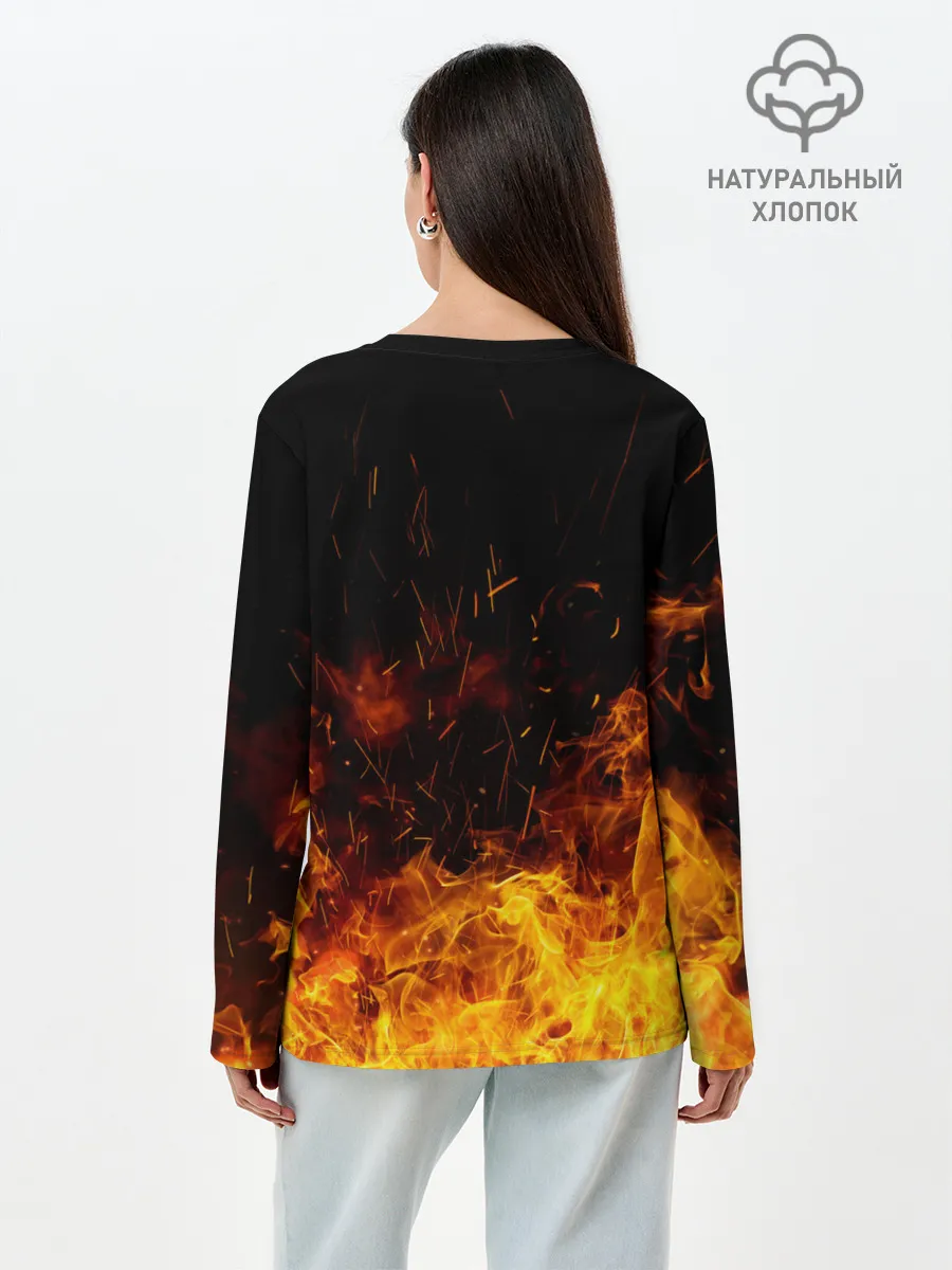 Лонгслив женский. Хлопок / Переиграл и уничтожил