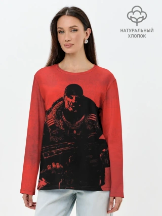 Лонгслив женский. Хлопок / Злой Маркус