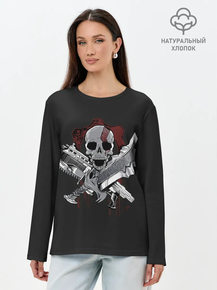 Лонгслив женский. Хлопок / Gears of war