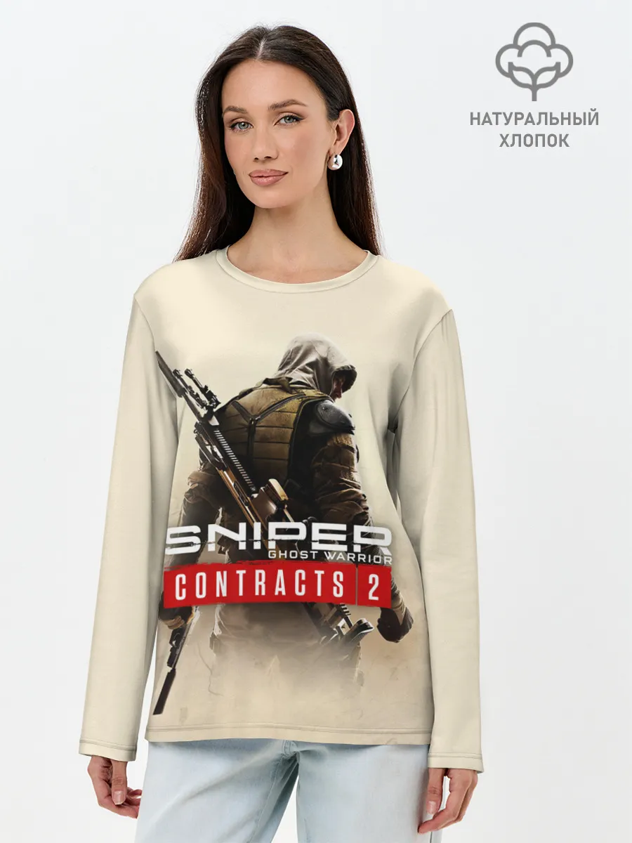 Лонгслив женский. Хлопок / Sniper Ghost Warrior Contracts
