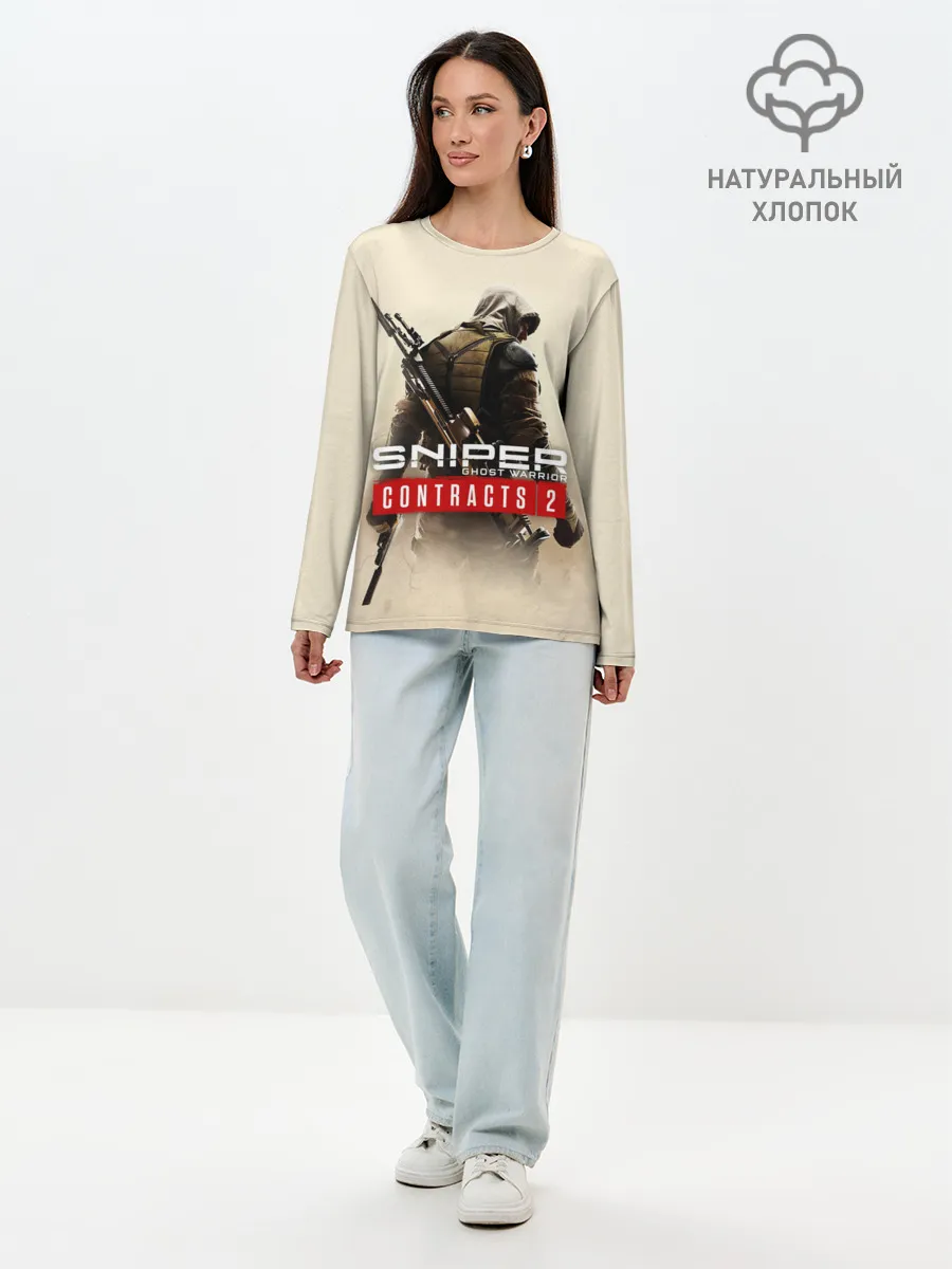 Лонгслив женский. Хлопок / Sniper Ghost Warrior Contracts