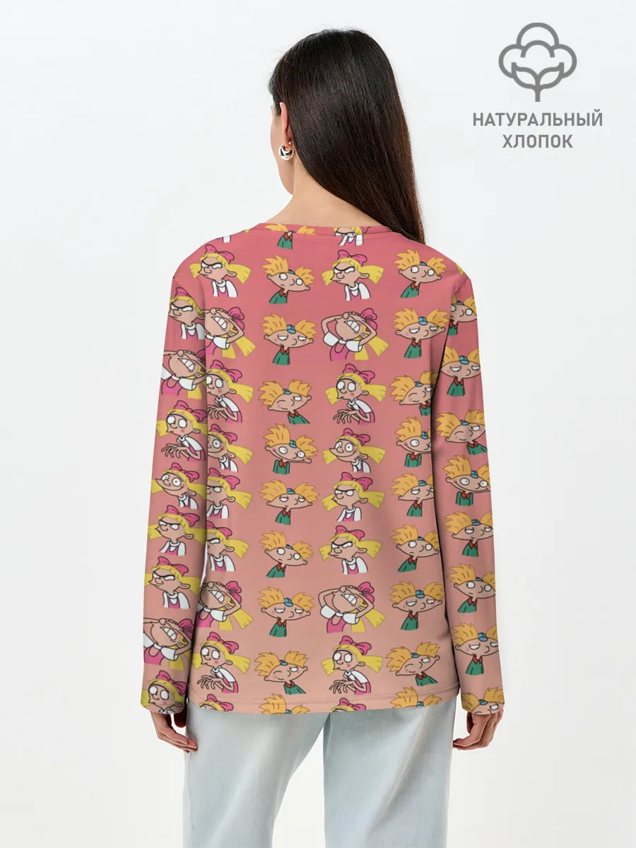 Лонгслив женский. Хлопок / Арнольд и Хельга