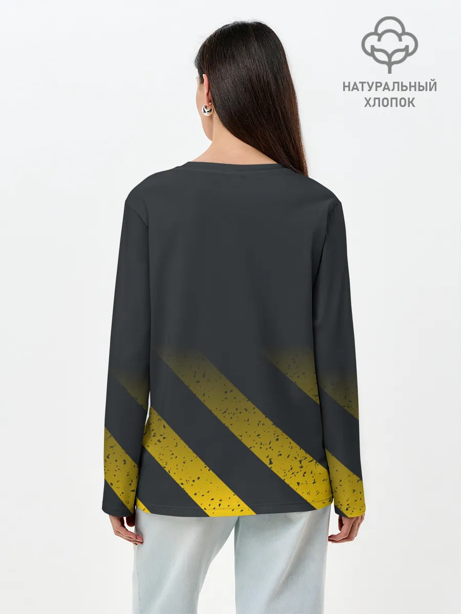Лонгслив женский. Хлопок / Black