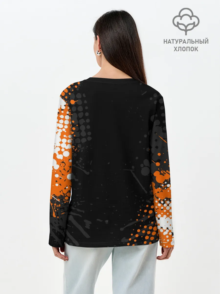 Лонгслив женский. Хлопок / KTM MOTORCYCLES / КТМ МОТОЦИКЛЫ